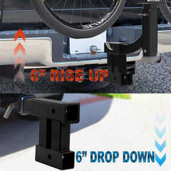 Taelakeni installed on truck towing a trailer demonstrating added clearance