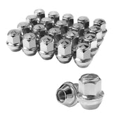 TAGMORE front view packed lug nuts showing polished chrome finish and complete set benefit