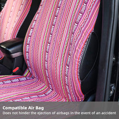 TAGMORE Baja stripe pattern detail highlighting colorful saddle-blanket design