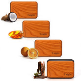 Taigin front packaging showing four wood scent discs and included clip, neat presentation
