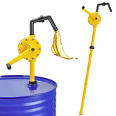 TALFIT front view pump mounted on drum showing stable fit and quick transfer