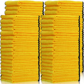 Tallew front packaging showing 40 yellow microfiber towels and bulk value