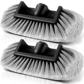 Tanlade front view brush head showing large cleaning surface and efficient coverage