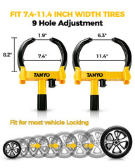 TANYO nine-position adjustment holes detail for secure fit benefit