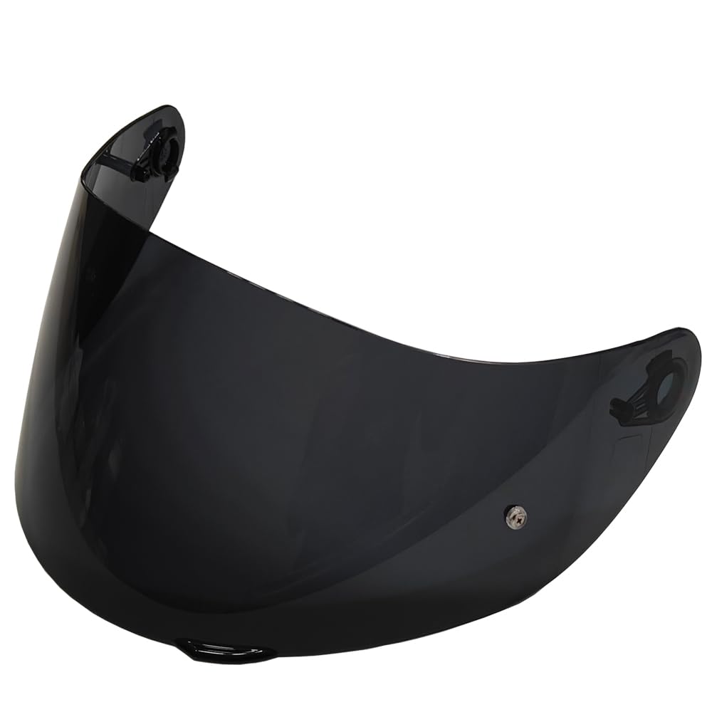 TAOHOM front view of deep smoke visor shows full coverage and glare reduction