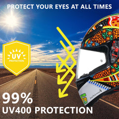 TAOHOM visor mounted on helmet demonstrates easy OEM-style installation