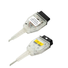 Taotao cable in use with laptop and BMW for fast diagnostics and coding