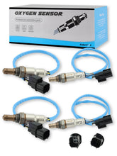 TAUTOY front view of 4PCS O2 oxygen sensor kit showing complete packaging and parts