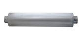 TBOZZ muffler front view showing 5-inch ports and durable finish for quieter exhaust