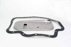 TCI reusable pan gasket installed on TH400 pan, demonstrating leak-resistant sealing benefit