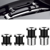 TCMI front view of docking hardware showing mounting points and clean chrome finish, adds convenience
