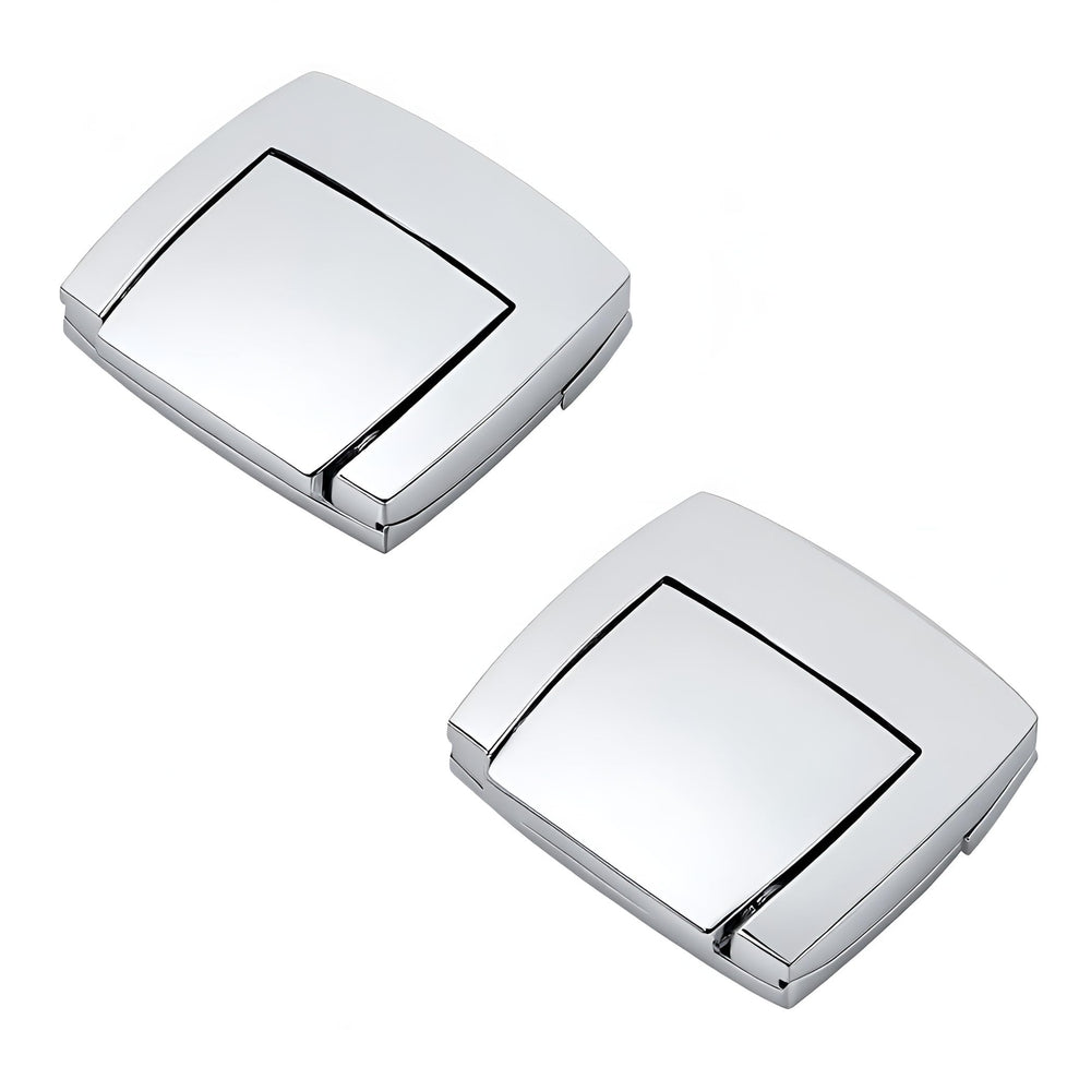 TCMI front view latch set showing chrome finish and clean lines benefit aesthetic consistency