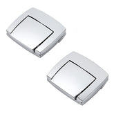 TCMI front view latch set showing chrome finish and clean lines benefit aesthetic consistency