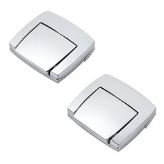 TCMI front view latch set showing chrome finish and clean lines benefit aesthetic consistency