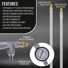 TCP Global two 22-inch extension wands displayed for reaching hidden cavities