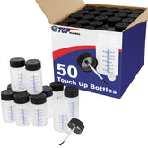 TCP Global front packaging showing box of 50 bottles and efficient storage benefit