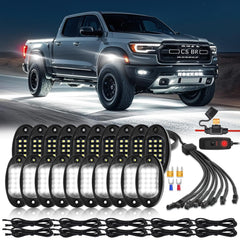 TDE Explorer.Lighting front view of 20 LED pods showing complete kit and packaging for quick install benefits