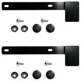 TDPROMOTO front view of Hawaii license plate frame showing clean black finish and mounted screws for a polished look