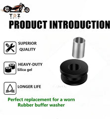 Generic TDZ installed on motorcycle fairing reducing vibration benefit