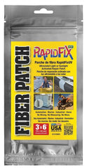 Tear Mender front view of RapidFix patch showing adhesive backing and ready-to-apply benefit