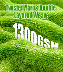 TEBASIC towel drying an SUV panel fast water removal and reduced streaks