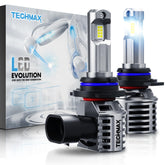 TECHMAX front packaging showing both 9012 bulbs and benefits