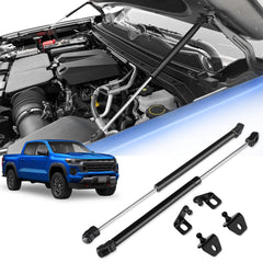 TECHPICCO front packaging showing complete hood strut kit and contents