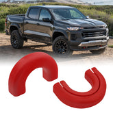 TECHPICCO front packaging showing red tow hook cover, ready-to-install protection