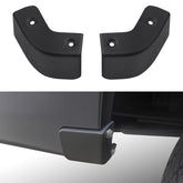 TECHPICCO front view of packaged mud flap delete kit showing contents and benefit