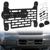 TECHPICCO front view of license frame showing clean fit and improved appearance
