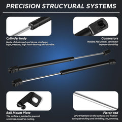 TECHPICCO gas strut cylinder detail illustrating smooth assisted lift