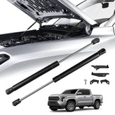 TECHPICCO front packaging showing complete hood strut kit and benefit of bolt-on upgrade