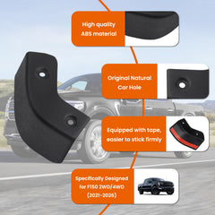 TECHPICCO installed on Ford F150 side profile showing cleaner wheel arch aesthetic