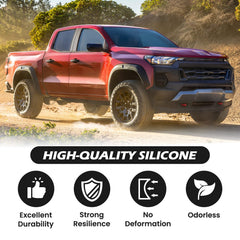 TECHPICCO installed on GMC Canyon side angle, OEM-fit styling benefit