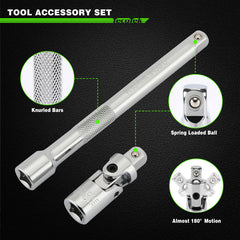 TecoTek 3/8" drive ratchet detail demonstrating comfortable grip and control