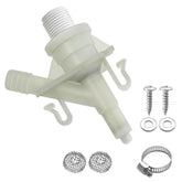 TeegRoow front packaging of RV toilet valve kit showing all included parts and benefit of complete repair