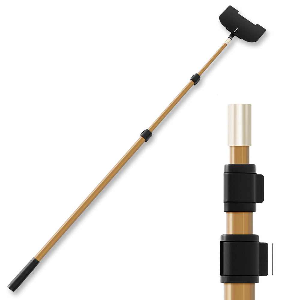 Teenyyou pole front profile showing compact storage benefit