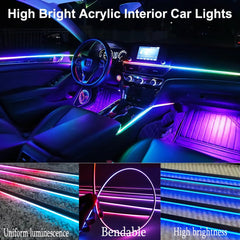 TEKSHINNY footwell ambient glow creating safer nighttime visibility