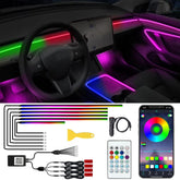 TEKSHINNY front packaging showing full ambient LED kit with contents