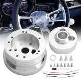 TEMSONE front view hub adapter showing bolt pattern and secure fit benefit