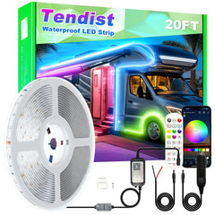 TENDIST front packaging and controller showing included components and easy setup benefit