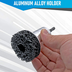 TEOFix aluminum holder detail highlighting durable construction for centered cleaning