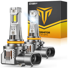 Termitor front view of 9005 bulb showing housing and connector for easy swap