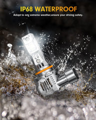 Termitor installed in headlamp highlighting brighter, clearer nighttime visibility