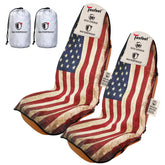 TESFEEL front view seat towel with American Flag protects upholstery
