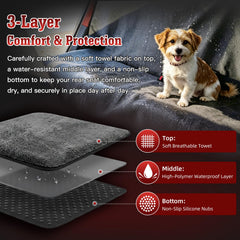 TESFEEL waterproof inner layer detail protecting upholstery from spills