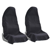 Teuaktty full front seat cover installed showing complete protection