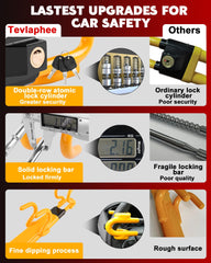 Tevlaphee installed on steering wheel, illustrating deterrent and easy use