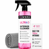 teworld cherry pink bottle front view shows brand and easy grab design benefit