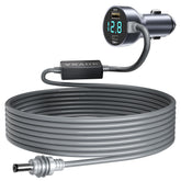 THALASSOTECH front view of adapter showing cigarette lighter plug and compact body, convenient power solution